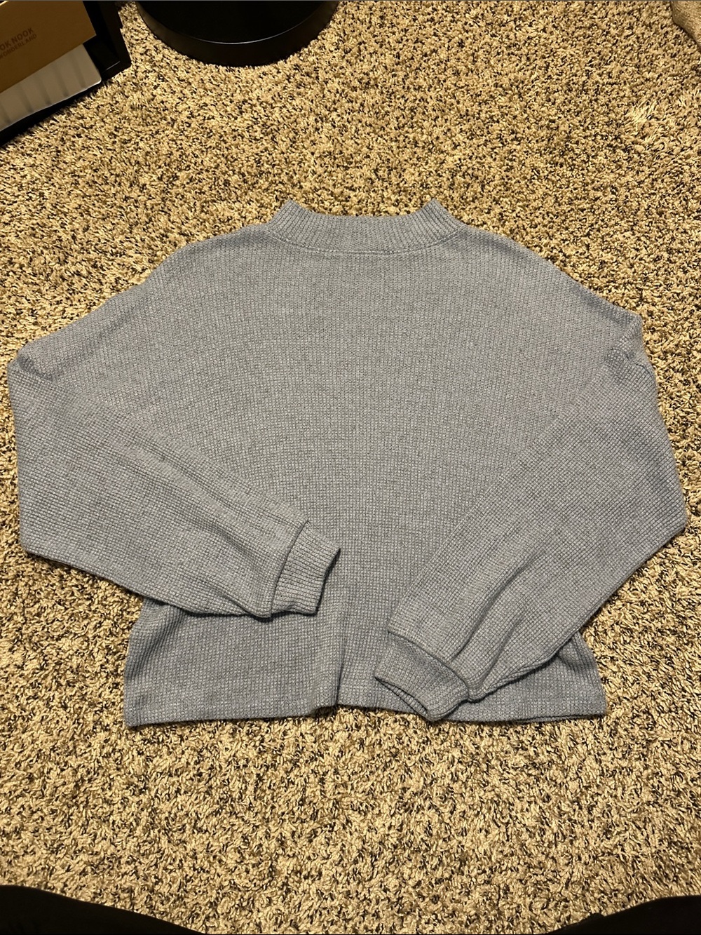 Light Blue Cozy Knit Pullover Sweater